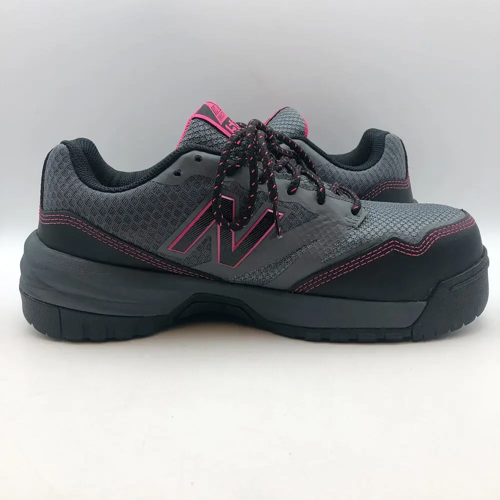 New Balance Women 589v1 Athletic Work Shoes 10 Wide Gray Pink Comp Toe EH SR NIB
